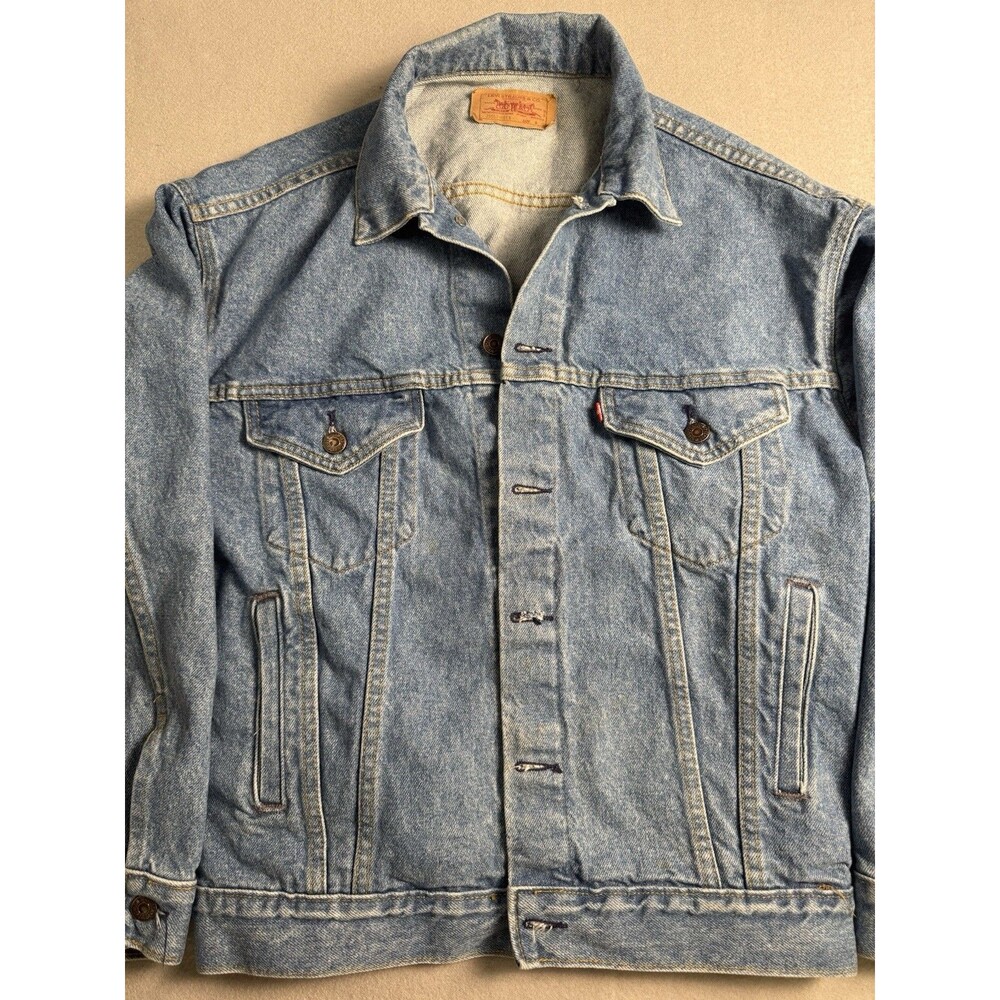 Vintage 1988 Levi's 70507 0214 Denim Jacket Made in USA Size M Trucker Type 3